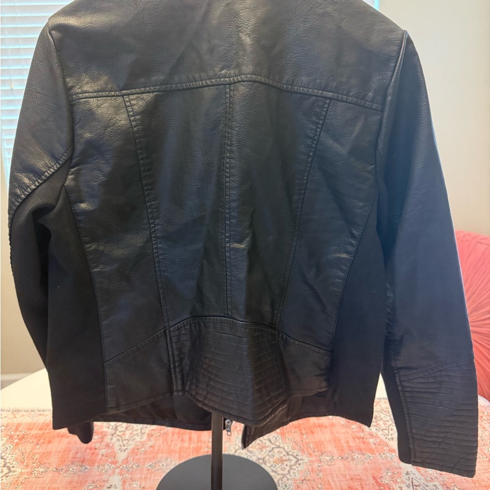 Torrid Black Leather Moto Jacket for Women - Picture 4 of 7
